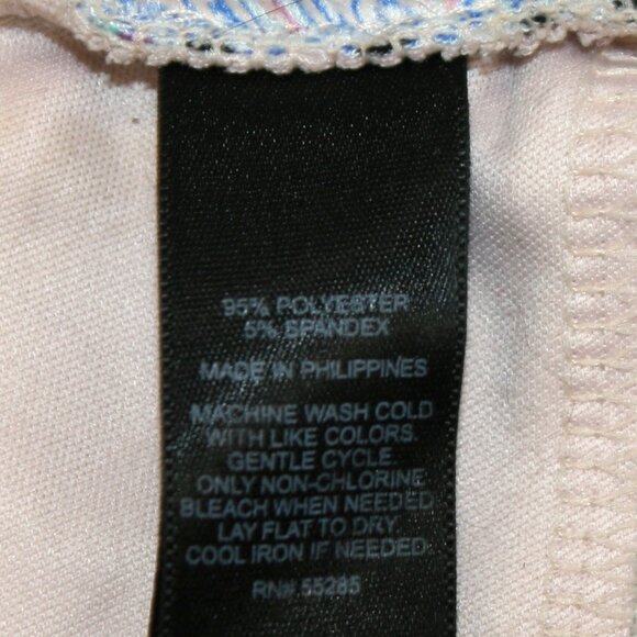 EXPRESS Joggers Pants Paisley Jersey Pleated Loungewear Floral Boho Blue Small - Picture 8 of 15